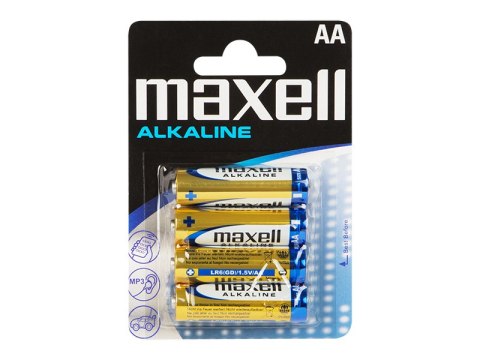 8662# Bateria alkaliczna aa 1.5 lr6 maxell blister 4szt