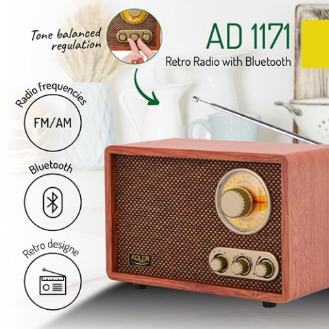 AD 1171 Retro radio z bluetooth AD 1171 Retro radio z bluetooth