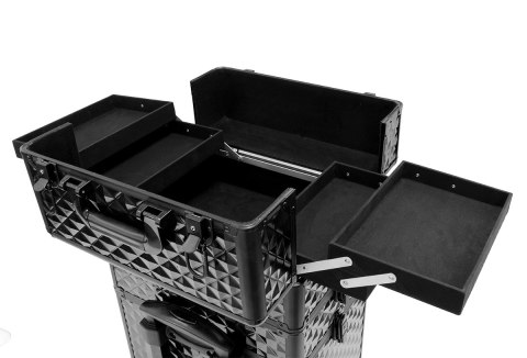 CA19A Kufer na kółkach 3w1 61x36x25 czarny