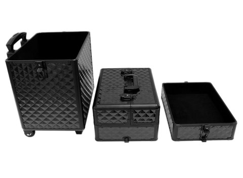 CA19A Kufer na kółkach 3w1 61x36x25 czarny