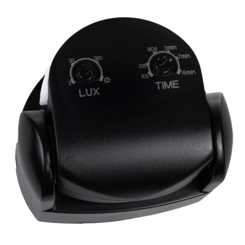 Czujnik ruchu PIR Maclean, na podczerwień, IP65, czarny, zasięg 12m, max. obiążenie 800/1200W, MCE468 B,