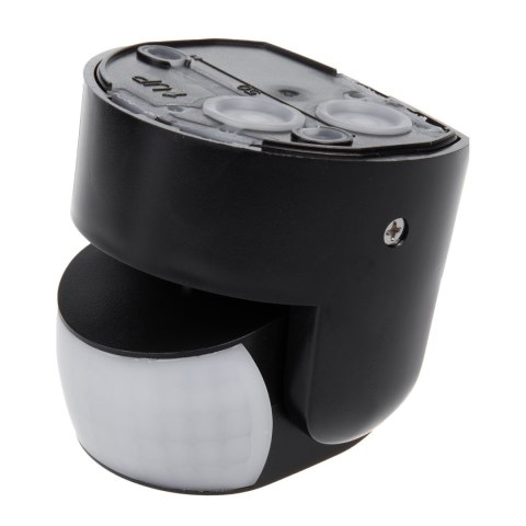 Czujnik ruchu PIR Maclean, na podczerwień, IP65, czarny, zasięg 12m, max. obiążenie 800/1200W, MCE468 B,