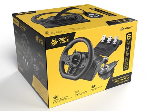 Kierownica TRACER SimRacer MANUAL GEARBOX 6 in 1 (PC/PS4/PS3/Xone/X360/SWITCH)