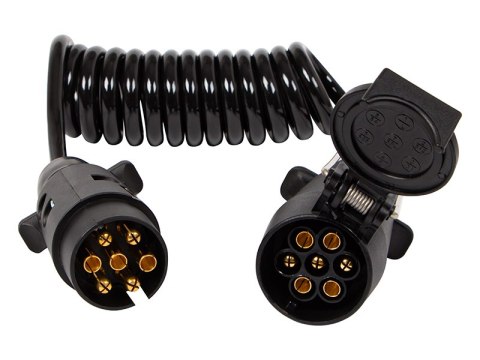 23-227# Przewód spiralny 7 pin 1,8m przedłużacz do przyczepki