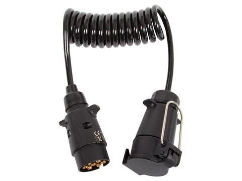 23-227# Przewód spiralny 7 pin 1,8m przedłużacz do przyczepki