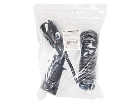 23-227# Przewód spiralny 7 pin 1,8m przedłużacz do przyczepki