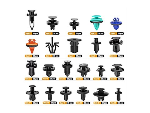 44-268# Spinki samochodowe do tapicerki 680szt 44-268# Spinki samochodowe do tapicerki 680szt