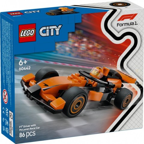 Klocki city 60442 f1 kierowca i bolid mclaren