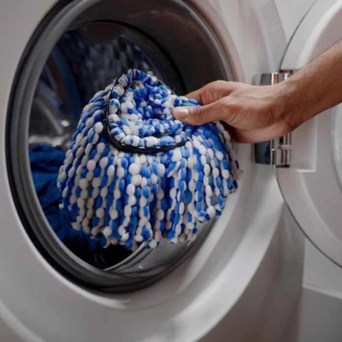 Mop obrotowy Vileda, Dwie komory - czysta i brudna woda, System odwirowujący, Składany drążek, Łatwe mycie narożników, Turbo H2p