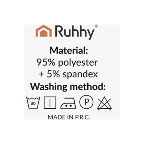 Pokrowce na krzesła- 6 szt.ciemnoszare Ruhhy 25990