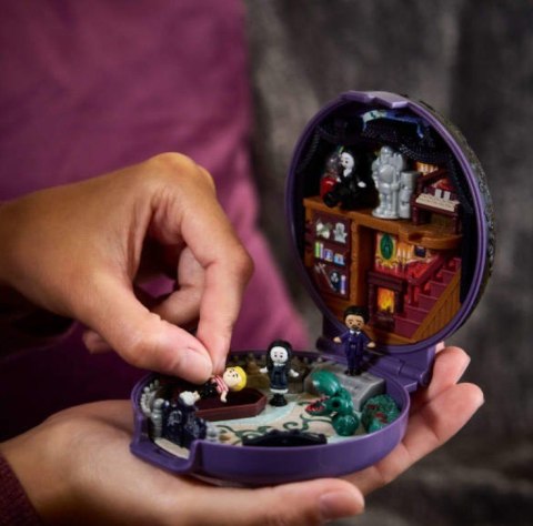 Zestaw kolekcjonerski polly pocket rodzina adamsów