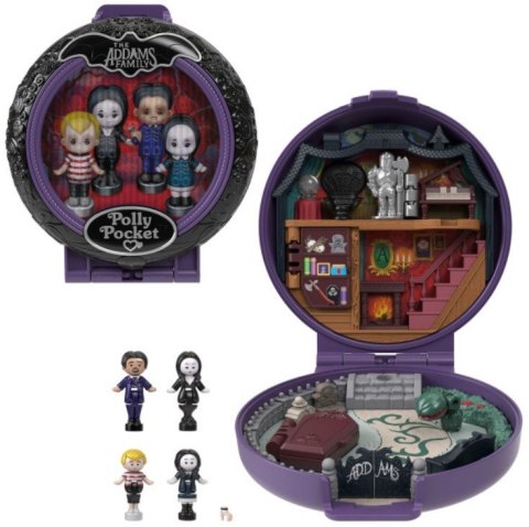 Zestaw kolekcjonerski polly pocket rodzina adamsów