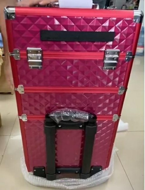 CA19E Kufer na kółkach 3w1 61x36x25 czerwony