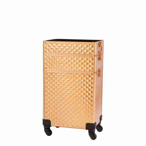 CA40A Kuferek kosmetyczny duży rose gold