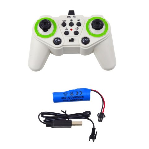 Ciężarówka Wywrotka Zdalnie Sterowana RC Światła Dźwięki Biała 1:24