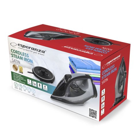 EHI011 Esperanza żelazko parowe bezprzewodowe satin ceramic 2600w EHI011 Esperanza żelazko parowe bezprzewodowe satin ceramic 2600w
