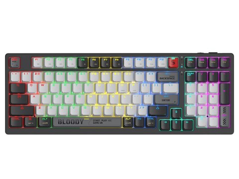 Klawiatura mechaniczna A4TECH BLOODY WS98 Grey WRLS (BLMS RED Plus Switches)
