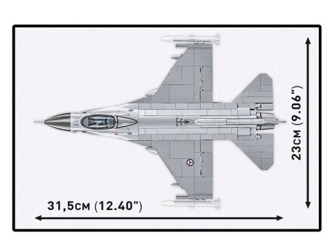Klocki f-16am fighting falcon 495 elementów