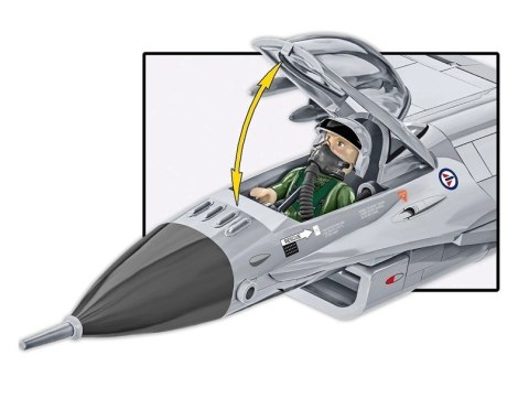 Klocki f-16am fighting falcon 495 elementów
