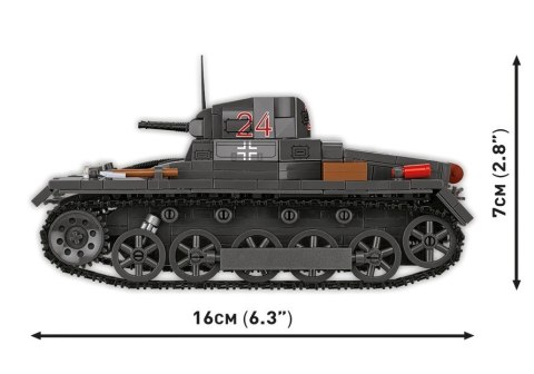 Klocki panzer i ausf.b 654 elementy
