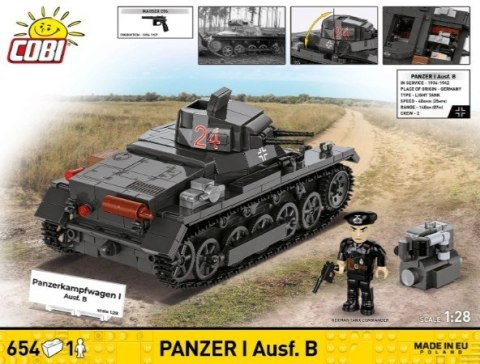 Klocki panzer i ausf.b 654 elementy
