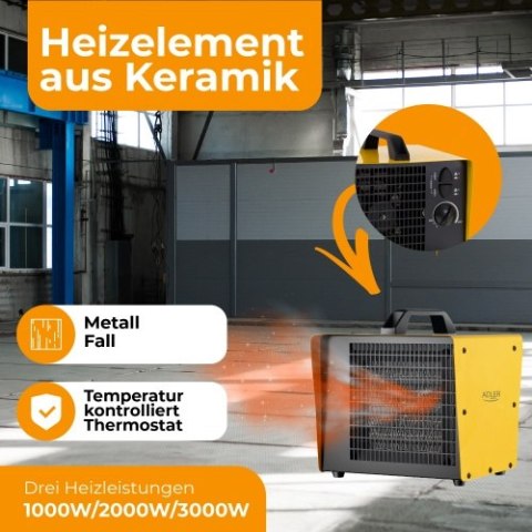 AD 7740 Nagrzewnica ceramiczna 3000w AD 7740 Nagrzewnica ceramiczna 3000w