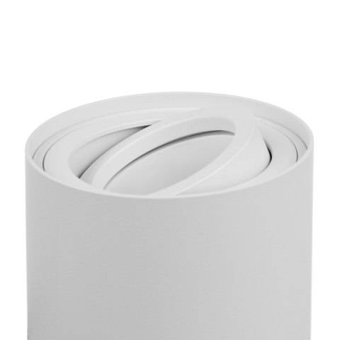 Tuba / oprawa natynkowa Maclean, punktowa, halogenowa, okrągła, aluminiowa, GU10, 80x115mm, kolor biały, MCE422 W