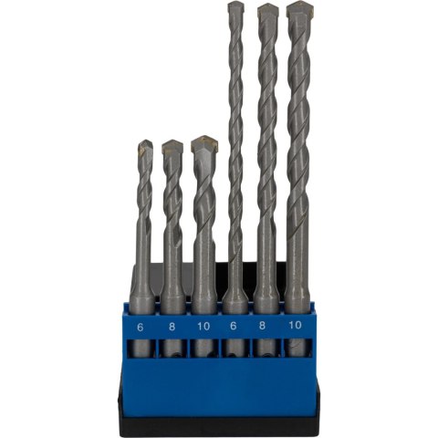 Wiertła do betonu sds+,kpl.6 szt. 6,8,10*110mm: 6,8,10*160mm