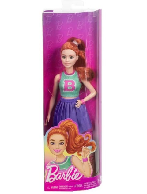 Lalka barbie fashionistas w stroju cheerleaderki
