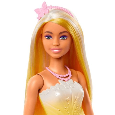 Lalka barbie księżniczka z długimi włosami, żółto-blond