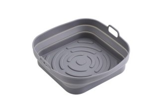 AD 6735 Tacka silikonowa do frytkownicy powietrznej | kwadratowa | 19,7 cm | wielokrotnego użytku | silikon spożywczy bpa free