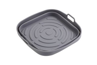 AD 6735 Tacka silikonowa do frytkownicy powietrznej | kwadratowa | 19,7 cm | wielokrotnego użytku | silikon spożywczy bpa free