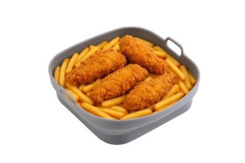 AD 6735 Tacka silikonowa do frytkownicy powietrznej | kwadratowa | 19,7 cm | wielokrotnego użytku | silikon spożywczy bpa free AD 6735 Tacka silikonowa do frytkownicy powietrznej | kwadratowa | 19,7 cm | wielokrotnego użytku | silikon spożywczy bpa free