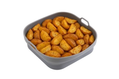 AD 6735 Tacka silikonowa do frytkownicy powietrznej | kwadratowa | 19,7 cm | wielokrotnego użytku | silikon spożywczy bpa free AD 6735 Tacka silikonowa do frytkownicy powietrznej | kwadratowa | 19,7 cm | wielokrotnego użytku | silikon spożywczy bpa free