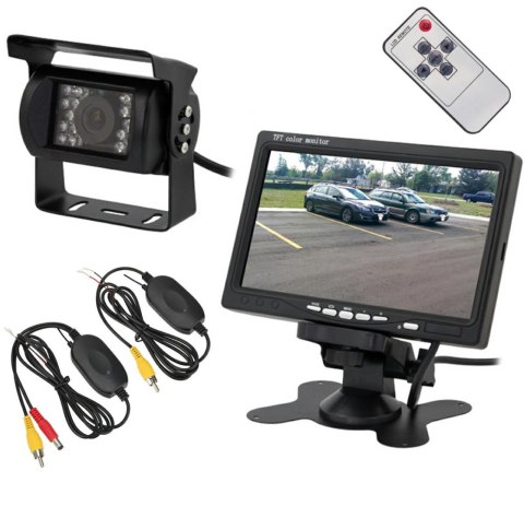 AK307 Bezprzewodowa kamera cofania lcd7"