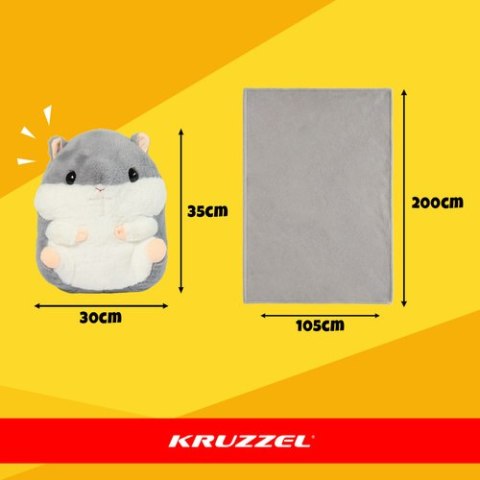 Chomik - poduszka z kocem 2w1 Kruzzel 25638