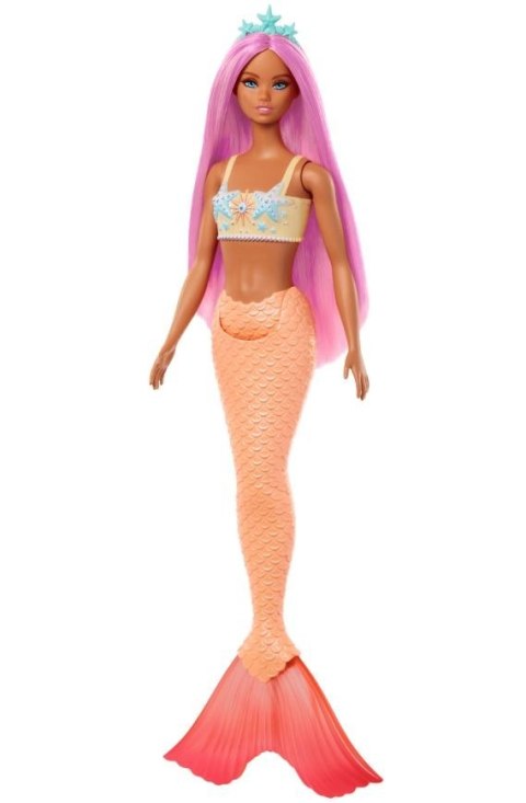 Lalka barbie syrenka pomarańczowy ogon