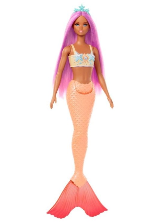Lalka barbie syrenka pomarańczowy ogon