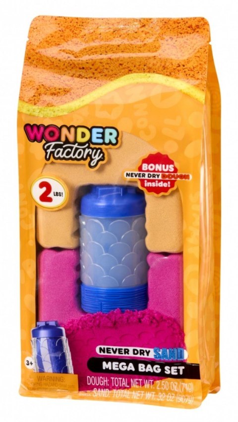 Piasek kinetyczny wonder factory never dry sand bag, pomarańczowy, czerwony Piasek kinetyczny wonder factory never dry sand bag, pomarańczowy, czerwony