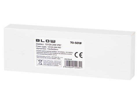 70-501# Zasilacz do systemów led 12v/ 2a 24w
