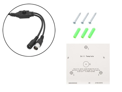 77-655# Kamera analogowa blow 5mp fullcolor bl-a5ke28bwm/fc tubowa