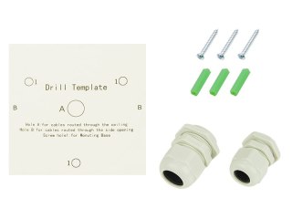 77-919# Puszka do kamer metal biała bl-d31w