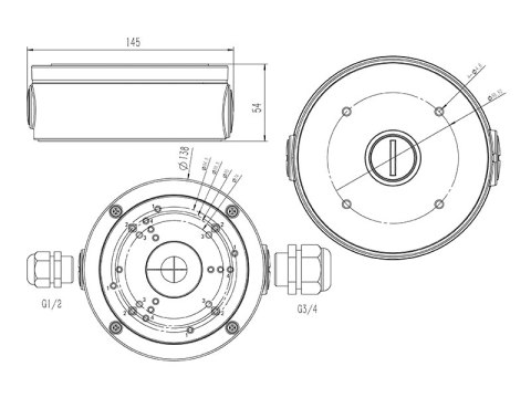 77-922# Puszka do kamer grafit bl-d32b 77-922# Puszka do kamer grafit bl-d32b