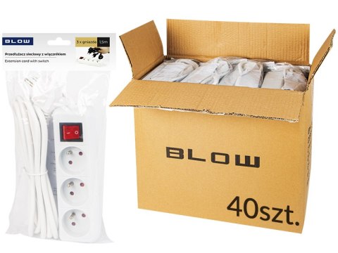 98-531# Przedłużacz sieciowy pr-370wsp 3-gniazda z uziemieniem+wyłącznik 1,5m biały 3x1,5mm opakowanie 98-531# Przedłużacz sieciowy pr-370wsp 3-gniazda z uziemieniem+wyłącznik 1,5m biały 3x1,5mm opakowanie