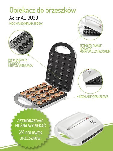 AD 3039 Opiekacz do orzeszków (24 szt.) xl