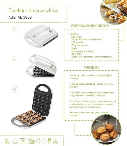 AD 3039 Opiekacz do orzeszków (24 szt.) xl