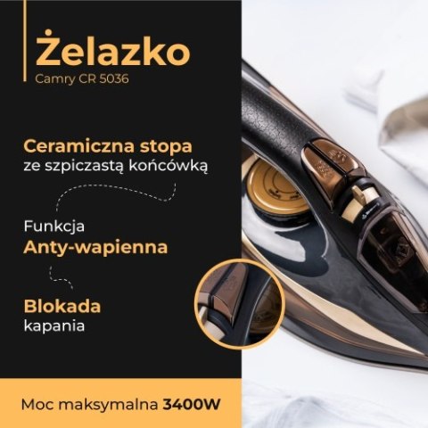 CR 5036 Żelazko parowe 3400w