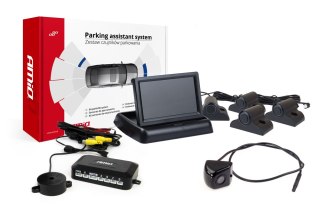 Zestaw czujników parkowania tft02 4,3" z kamerą hd-310 4 sensory czarne truck