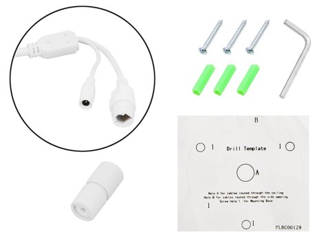 77-862# Kamera ip blow 4mp bl-i4eco28bwp/mic/poe