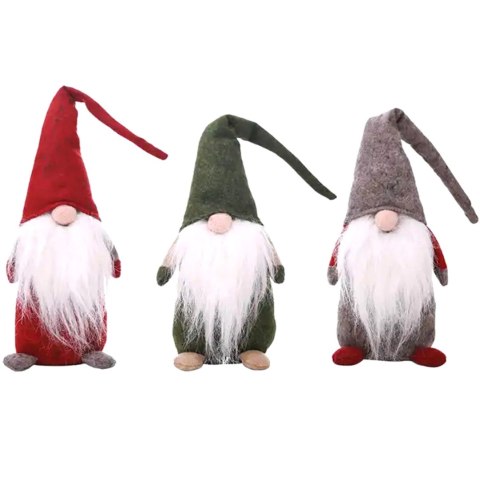 BQ67 Mikołaj skrzat krasnal 44x13